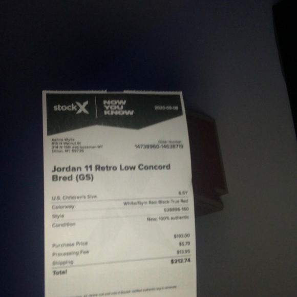 Jordan 11s retro low concord bred(GS) worn 3 times - Picture 2 of 2